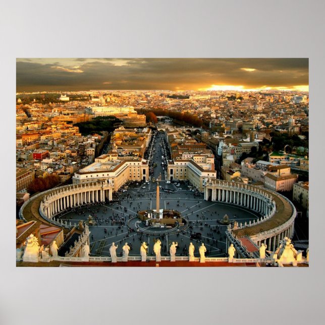 St. Peter's Square Vatican City Poster (Front)