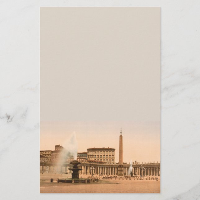 St Peter's Square, Vatican City Stationery (Front)