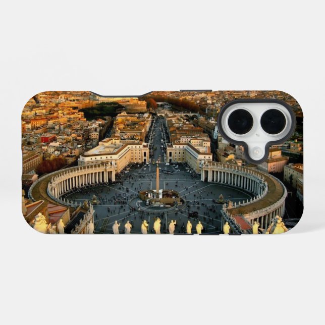 St Peter's Square Vatican iPhone Case (Back Horizontal)