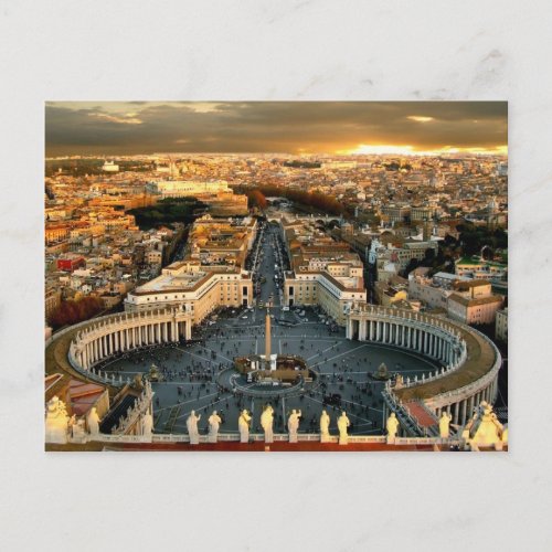 St Peters Square Vatican Postcard