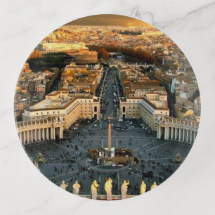 St Peter's Square Vatican Trinket Tray