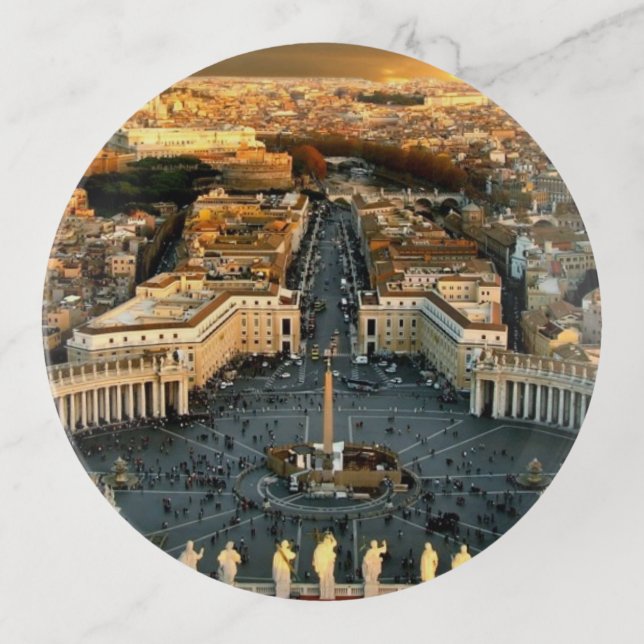 St Peter's Square Vatican Trinket Tray (Front)