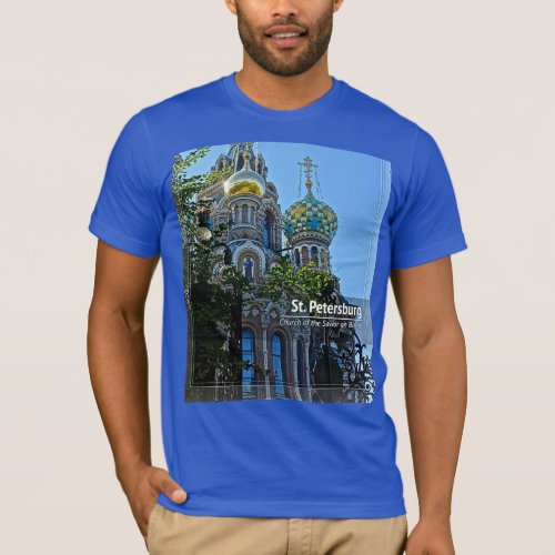 St Petersburg Church of the Savior on Blood T_Shirt