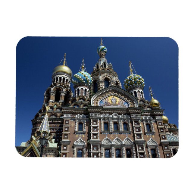 St Petersburg church, Russia Magnet (Horizontal)