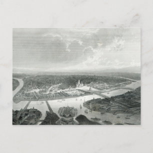 St.Petersburg, engraved by S.Bradshaw, c.1860 Postcard