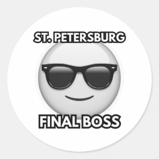 St. Petersburg Final Boss Cool Emoji Sticker