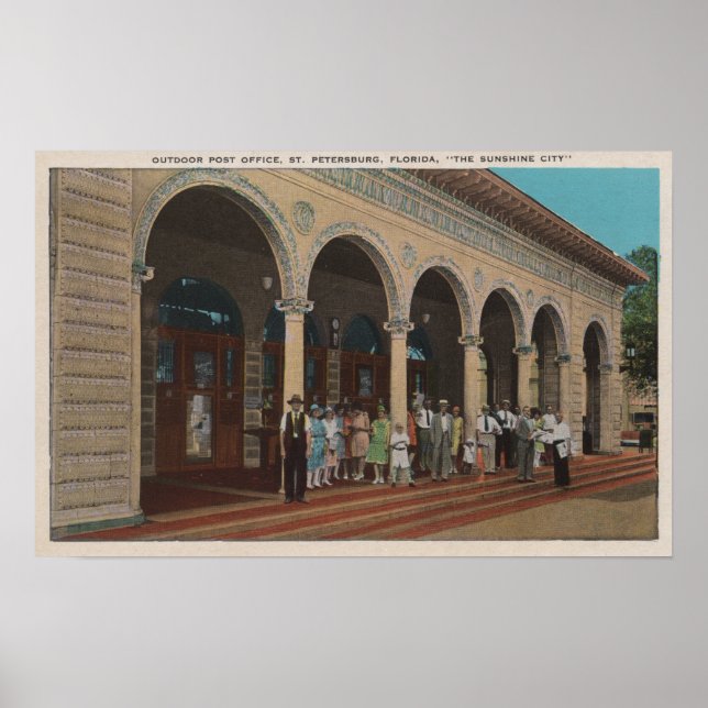 St. Petersburg, FL - Exterior View of Post Poster (Front)