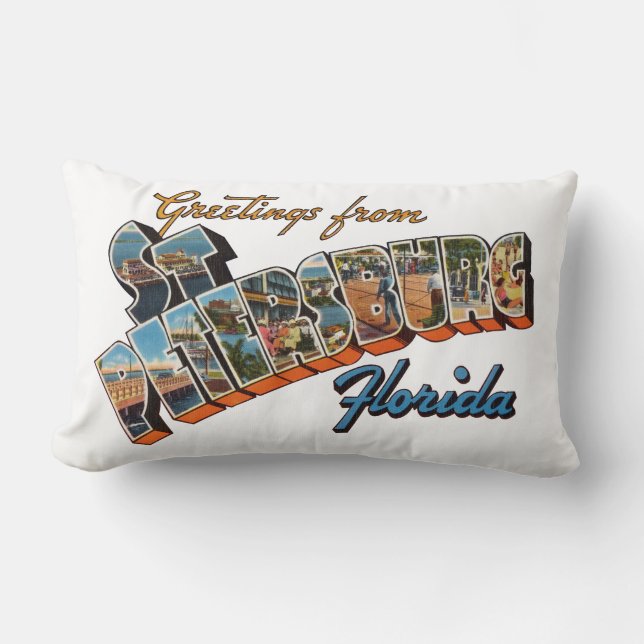St Petersburg FL Lumbar Pillow (Front)