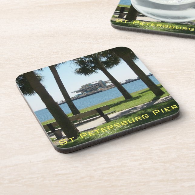 St Petersburg Fl Pier Custom Coaster Set (Left Side)