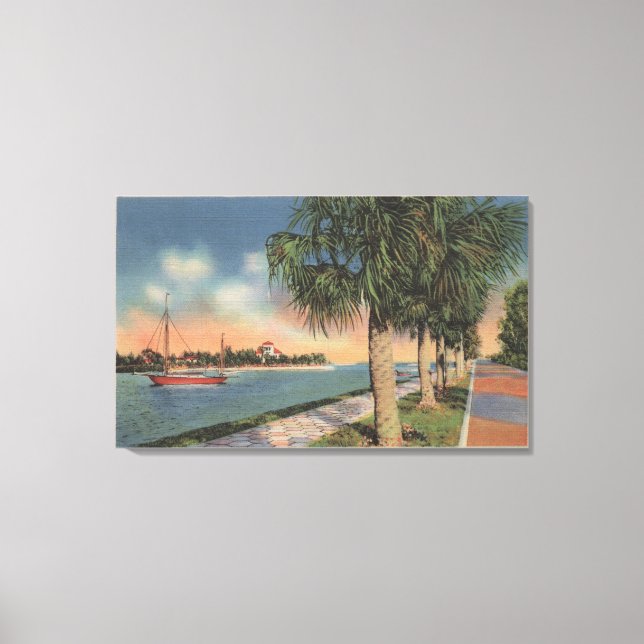 St. Petersburg, FL - View of Coffee Pot Canvas Print (Front)