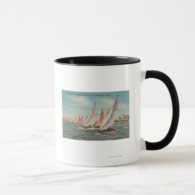 St. Petersburg, FL - View of Lightning Regatta Mug (Right)
