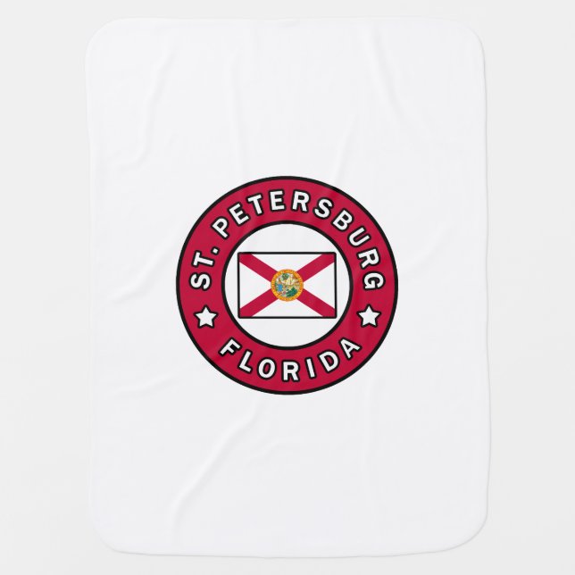 St. Petersburg Florida Baby Blanket (Front)