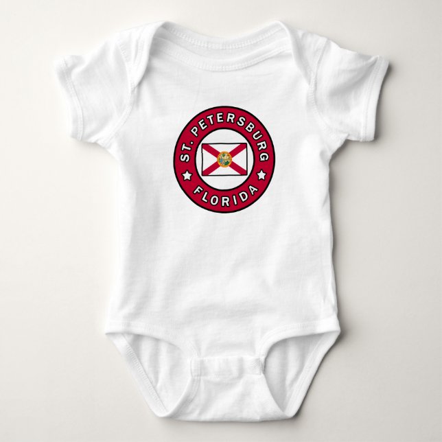 St. Petersburg Florida Baby Bodysuit (Front)