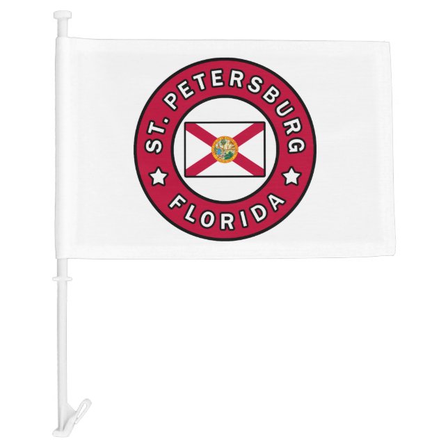 St. Petersburg Florida Car Flag (Front)