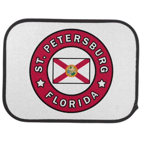 St Petersburg Florida Car Floor Mat