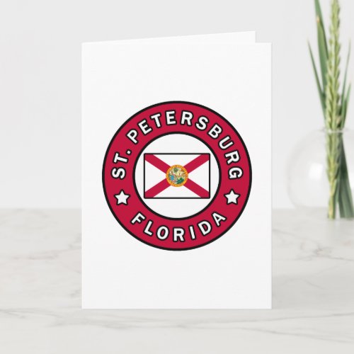 St Petersburg Florida Card