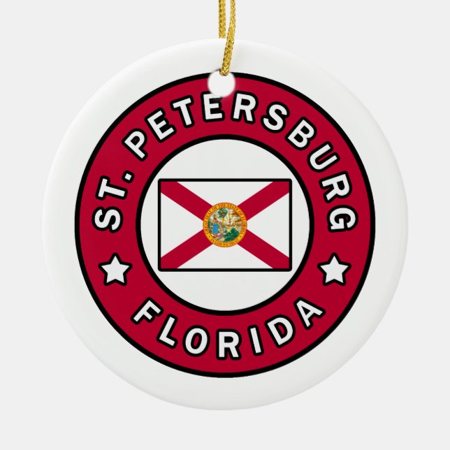 St. Petersburg Florida Ceramic Ornament (Front)