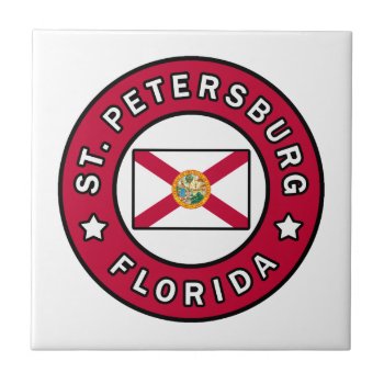 St. Petersburg Florida Ceramic Tile by KellyMagovern at Zazzle