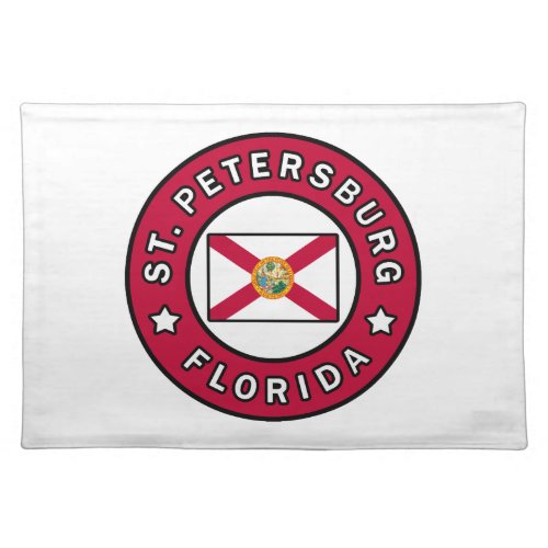 St Petersburg Florida Cloth Placemat