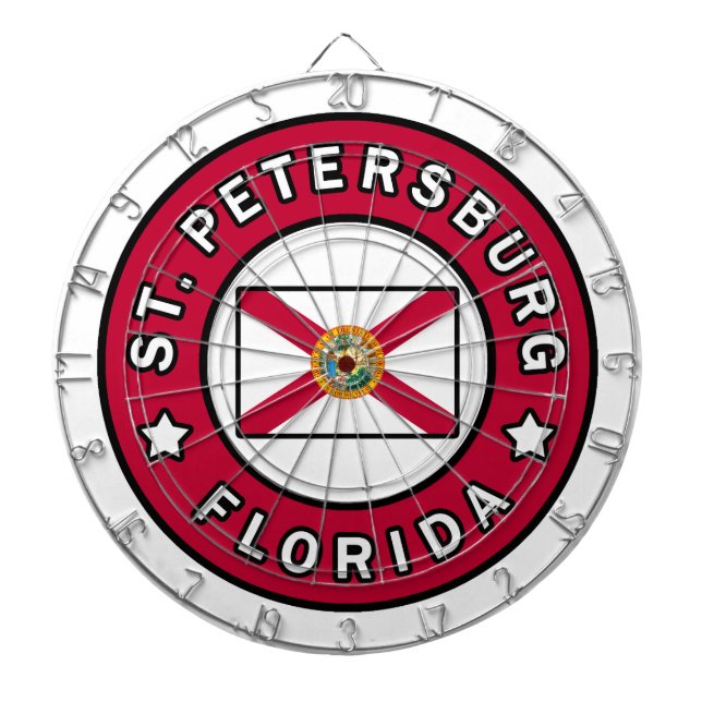 St. Petersburg Florida Dart Board (Front)
