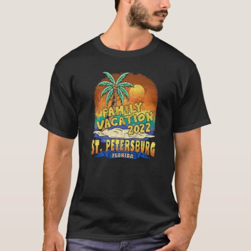 St Petersburg Florida Family Vacation 2022 Beach S T_Shirt