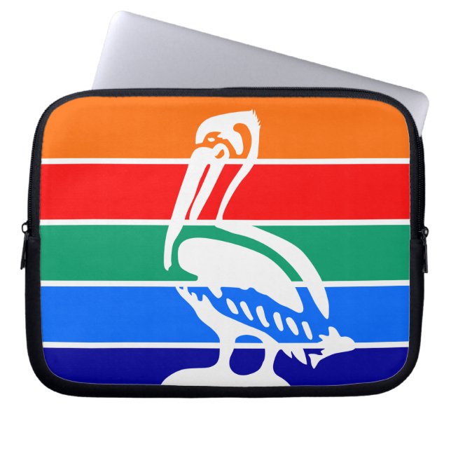 St. Petersburg, Florida Flag Laptop Sleeve (Front)