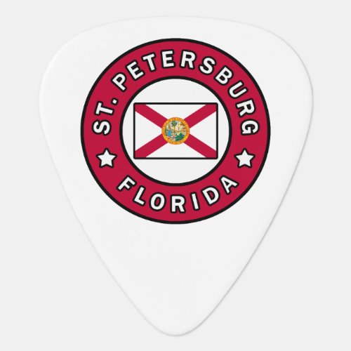 St Petersburg Florida Guitar Pick