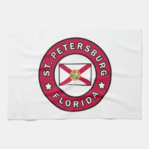 St Petersburg Florida Kitchen Towel