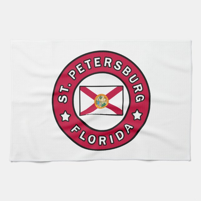 St. Petersburg Florida Kitchen Towel (Horizontal)