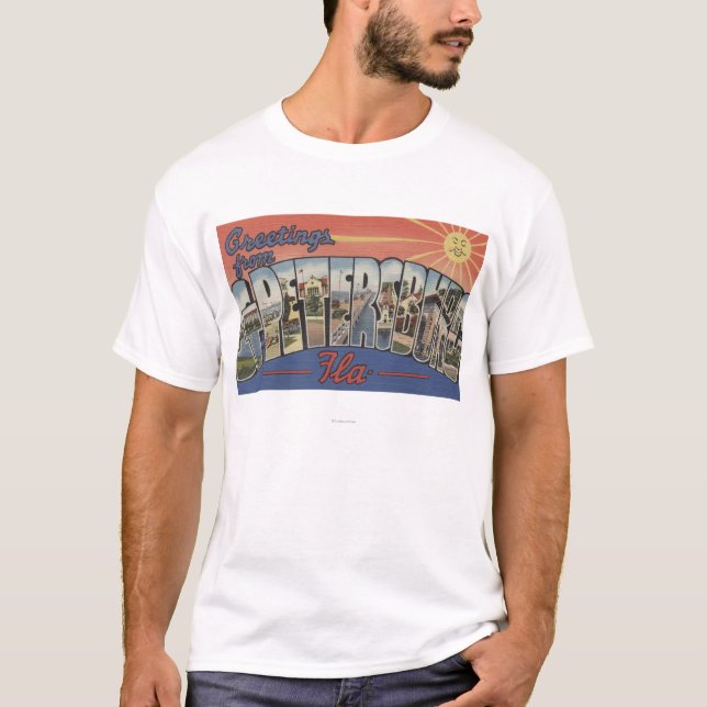 St. Petersburg, Florida - Large Letter Scenes 3 T-Shirt (Front)