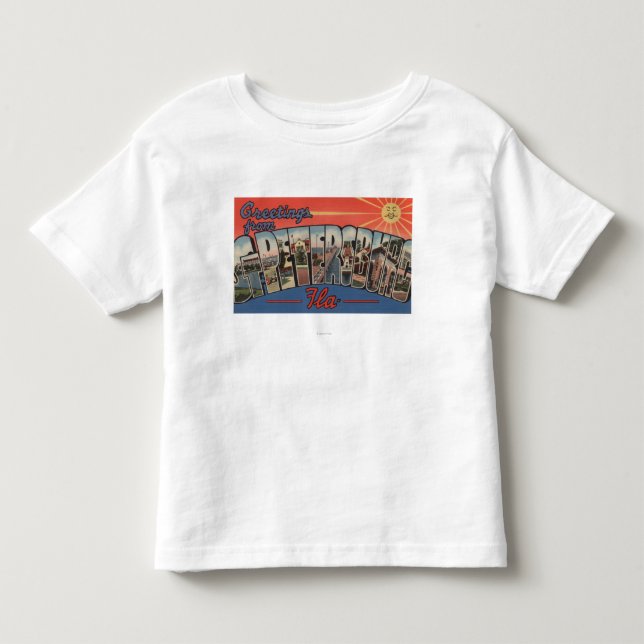 St. Petersburg, Florida - Large Letter Scenes 4 Toddler T-shirt (Front)
