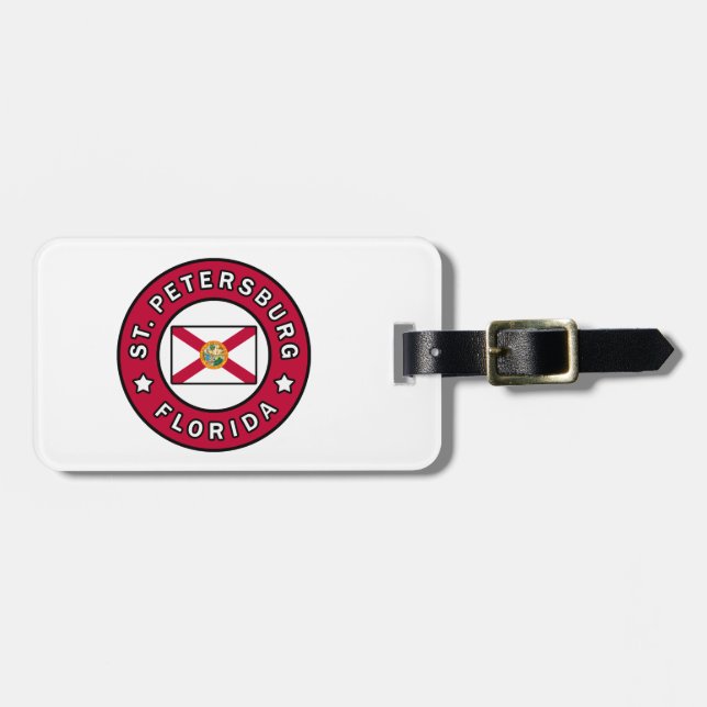 St. Petersburg Florida Luggage Tag (Front Horizontal)