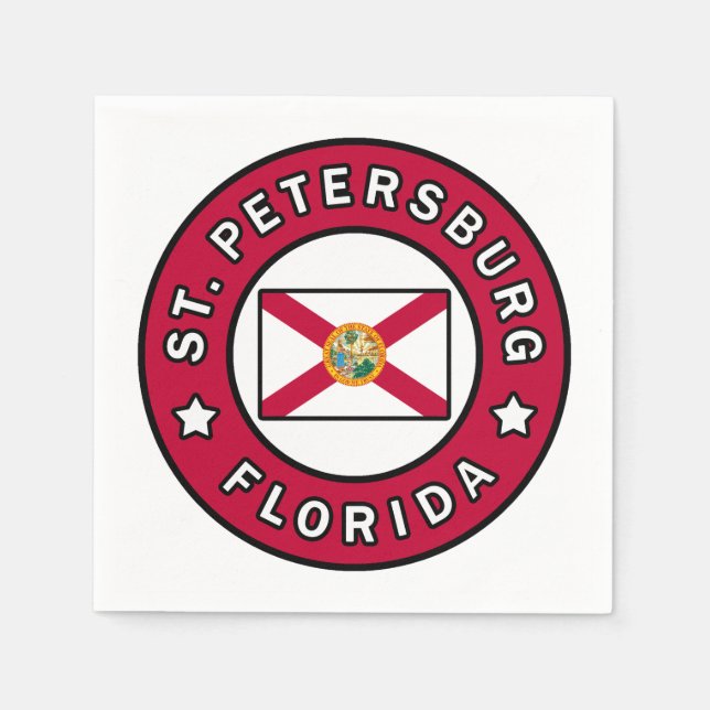 St. Petersburg Florida Napkins (Front)