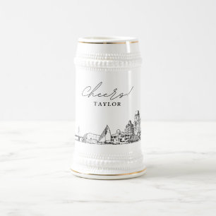 St. Petersburg Florida Personalized Gift Beer Stein