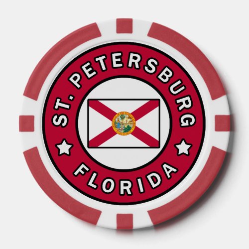 St Petersburg Florida Poker Chips