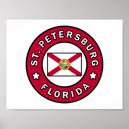 St Petersburg Florida Poster