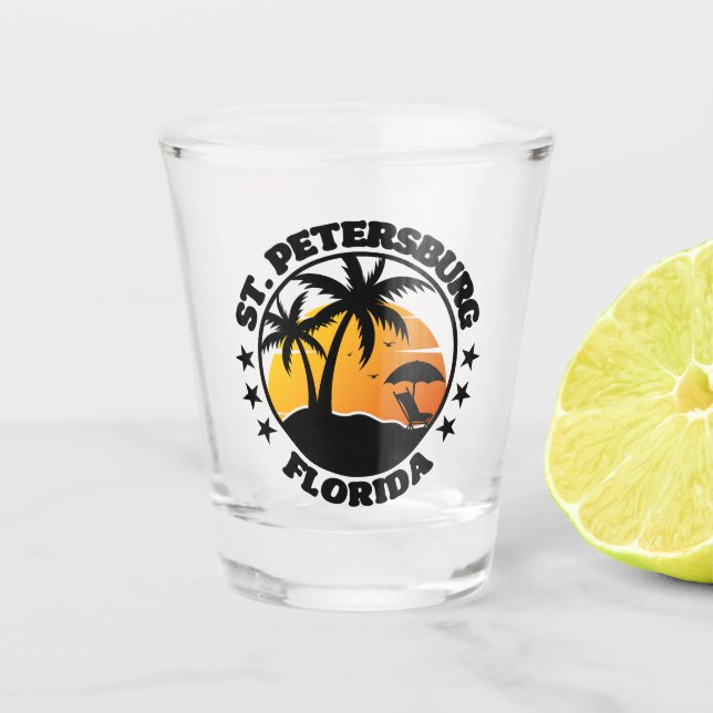 St. Petersburg,Florida Shot Glass (Front)
