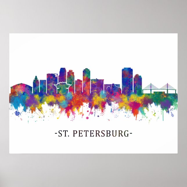 St. Petersburg Florida Skyline Poster (Front)