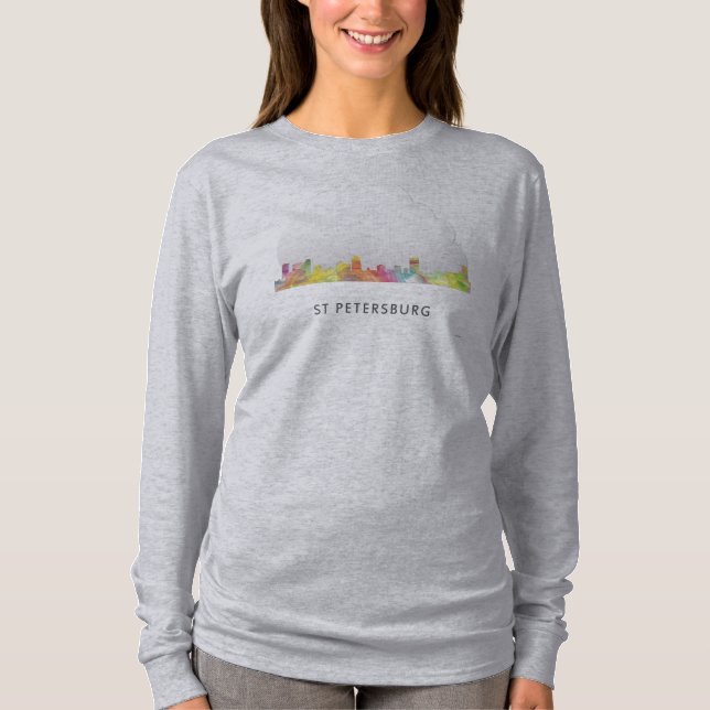 ST PETERSBURG FLORIDA SKYLINE WB1 - T-Shirt (Front)