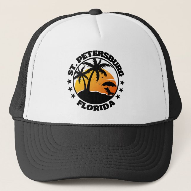 St. Petersburg,Florida Trucker Hat (Front)