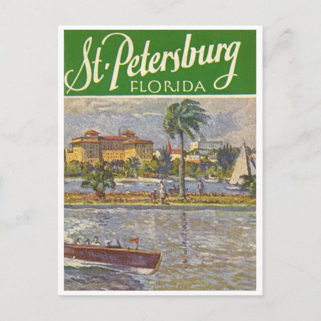 St. Petersburg Florida vintage 1926 Postcard (Front)