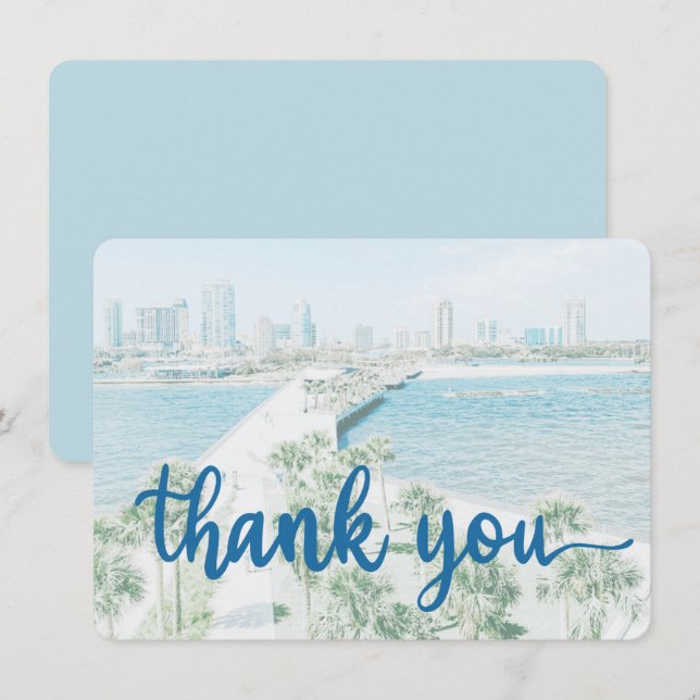 St. Petersburg Pier Thank You Cards (Front/Back)