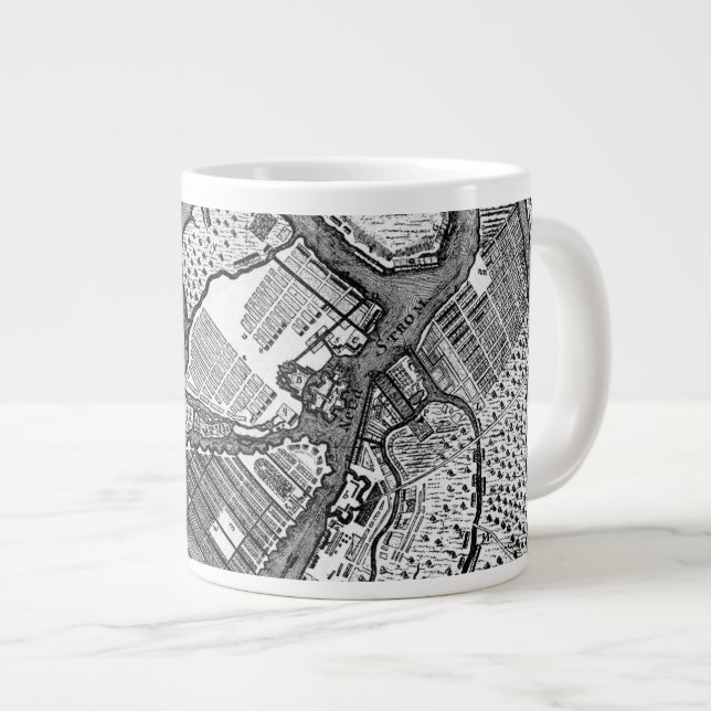 St Petersburg Plan Giant Coffee Mug (Front Right)