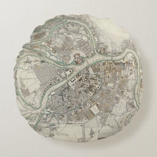 St Petersburg Round Pillow (Front)