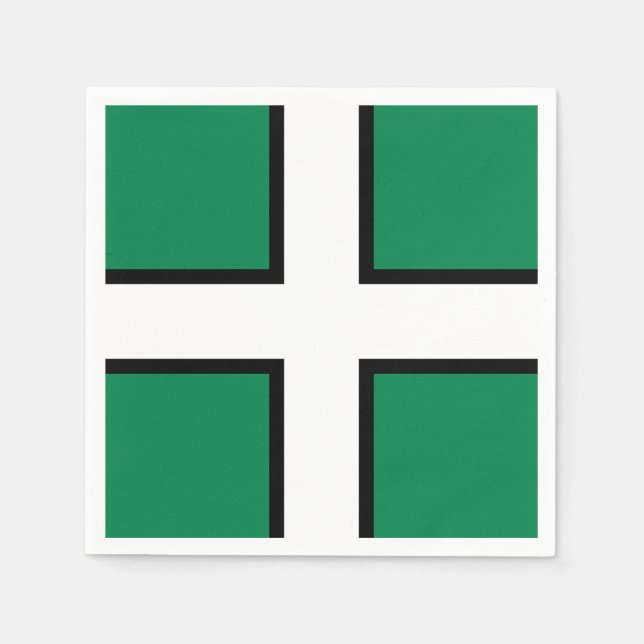 St. Petroc’s flag / Flag of Devon Napkins (Front)