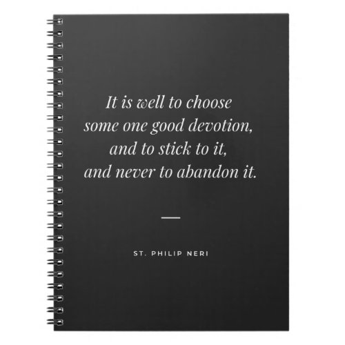 St Philip Neri Quote _ Devotion and Prayer Notebook