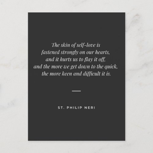 St Philip Neri Quote _ Self_love Postcard