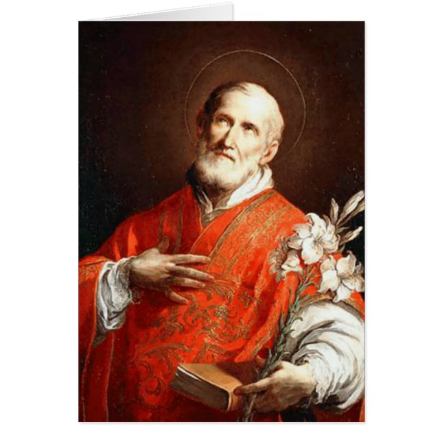 St. Philip Neri Religious Catholic Prayer Cards (Front)