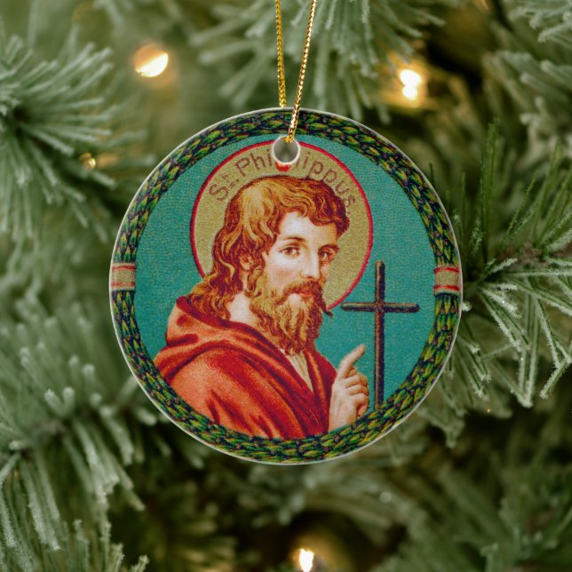St. Philip the Apostle (JMAS 10) Ceramic Ornament (Tree)