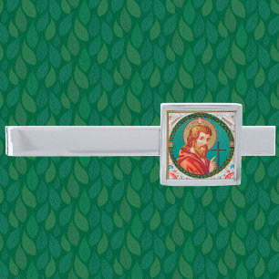 St. Philip the Apostle (JMAS 10) Silver Finish Tie Bar